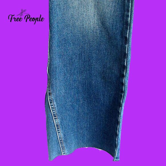 FREE PEOPLE NEW Bohemian Chic RITA Crop Flare Jean 27 - Picture 8 of 12